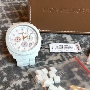 White michael kors watch